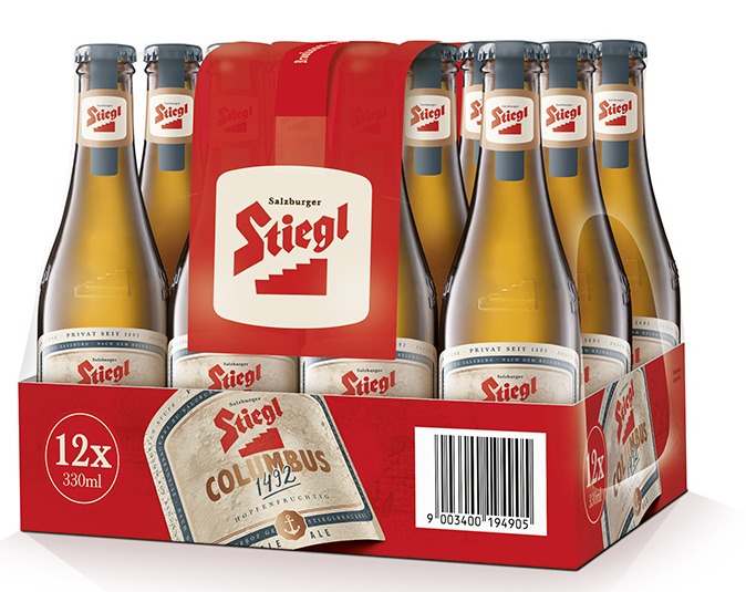 Stiegl Columbus 1492 Pale Ale Bier – 12x 33cl bottles of beer